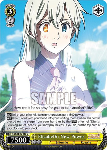Elizabeth: New Power [The Seven Deadly Sins: Revival of The Commandments]
