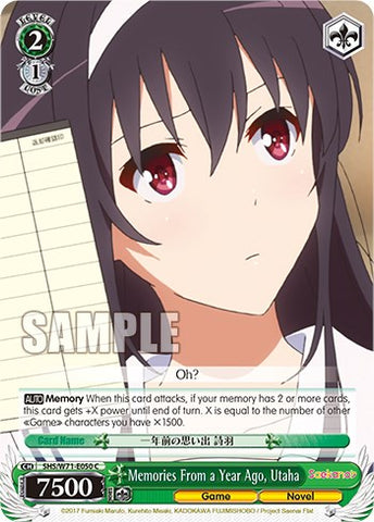 Memories From a Year Ago, Utaha [Saekano How to Raise a Boring Girlfriend. flat]