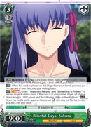 Blissful Days, Sakura (FS/S77-E023S SR) [Fate/Stay Night [Heaven's Feel] Vol.2]