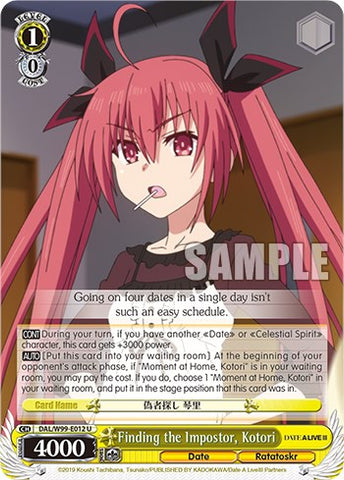 Finding the Impostor, Kotori [Date A Live Vol.2]