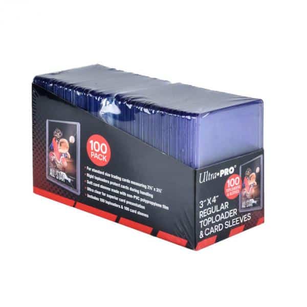 Ultra Pro - TOPLOADS 3X4 REGULAR WITH SLEEVES 100ct
